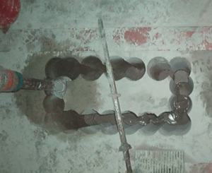 Stich Core Drill Holes